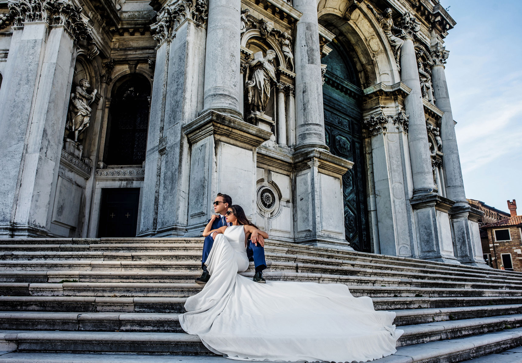 Ginés López fotógrafos de boda en Murcía, en catedral de Venecia.